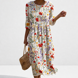 Adélaïde - Robe casual femme à motifs floraux.