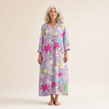 Élise - Robe d’Été Imprimée Flatteuse