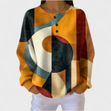 Océane | Pull structuré à motifs géométriques