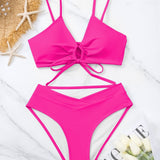 Clotilde | Ensemble de Bikini Deux Pièces avec Nœud à l'Avant
