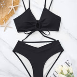 Clotilde | Ensemble de Bikini Deux Pièces avec Nœud à l'Avant