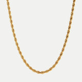 Hélène – Collier doré avec décoration ponctuée