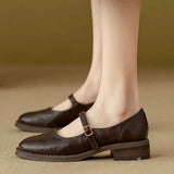 Manon | Mary Janes Classiques et Confortables en Cuir