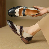 Marie | Mary Janes en cuir