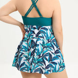 VIOLETTE | COASTAL BREEZE PLUS SIZE TANKINI SET