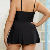 MARGOT | TROPICAL CHARM PLUS SIZE SWIMDRESS