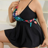 MARGOT | TROPICAL CHARM PLUS SIZE SWIMDRESS