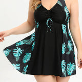 VIOLETTE | COASTAL BREEZE PLUS SIZE TANKINI SET