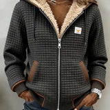 Camille | Veste à capuche avec doublure en Sherpa