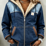 Chloé | Veste à capuche avec doublure en Sherpa