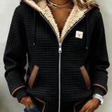 Zoé | Veste à capuche avec doublure en Sherpa