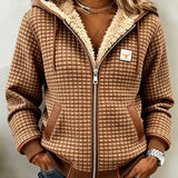 Claire | Veste à capuche avec doublure en Sherpa