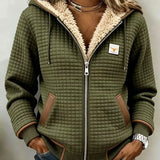 Alice | Veste à capuche avec doublure en Sherpa