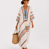 Caftan Amira Blanc Ethnique