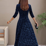 Sandrine | Robe d'Élégance en Velours pour les Fêtes