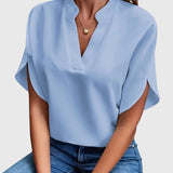 Isabelle | Chemise V Neck Douce et Élégante