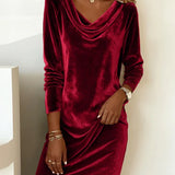Joëlle | Robe en Velours Ample