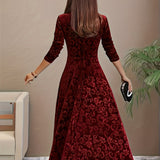 Julie | Robe Maxi Élégante à Motifs
