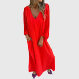 Carol |  Robe Longue Boho avec Poches