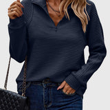 Christine | Pull élégant à demi zip