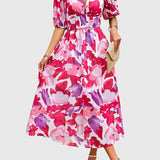 Merlin | Robe Midi Florale Flatteuse
