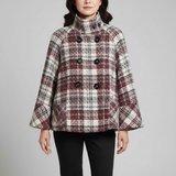 Beatrice | Veste Cape à Carreaux