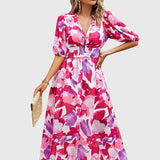 Merlin | Robe Midi Florale Flatteuse