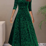 Sandrine | Robe d'Élégance en Velours pour les Fêtes