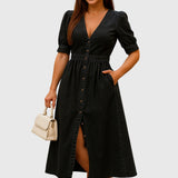 Jacqueline | Robe en Jean Élégante