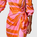 Everly | Robe Wrap Élégante avec Imprimé