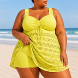 ÉLÉONORE | PLUS SIZE REFINED BEACH SWIM DRESS