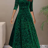 Julie | Robe Maxi Élégante à Motifs