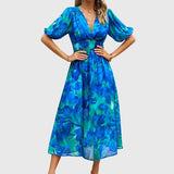 Merlin | Robe Midi Florale Flatteuse