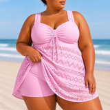 ÉLÉONORE | PLUS SIZE REFINED BEACH SWIM DRESS