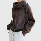 Jeanne | Sweat à Capuche Tricoté Confortable