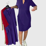 Caroline | Robe V Cou Unie