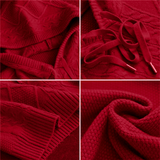 Julie | Pull à Capuche en Tricot Cable