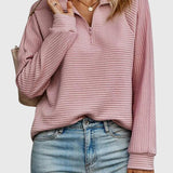 Christine | Pull élégant à demi zip
