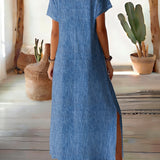 Léontine | Robe en denim rétro