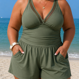 AURORE | PLUS SIZE SEABREEZE ELEGANCE SWIM DRESS