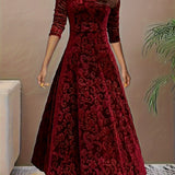 Julie | Robe Maxi Élégante à Motifs