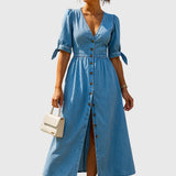 Jacqueline | Robe en Jean Élégante