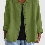Roxane | Blouse à Empiècement Raffinée