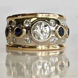 Bague Vintage en Zirconia Guldinlagt