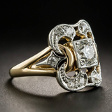 Bague en or vintage Zirkonia