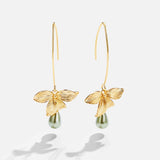 Juliane – Boucles d’oreilles en or à surface perlée