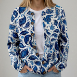Geneviève | Cardigan fleuri d’automne