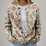 Roxane | Cardigan fleuri d’automne