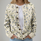 Madeleine | Cardigan fleuri d’automne