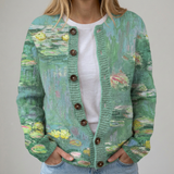 Perrine | Cardigan fleuri d’automne